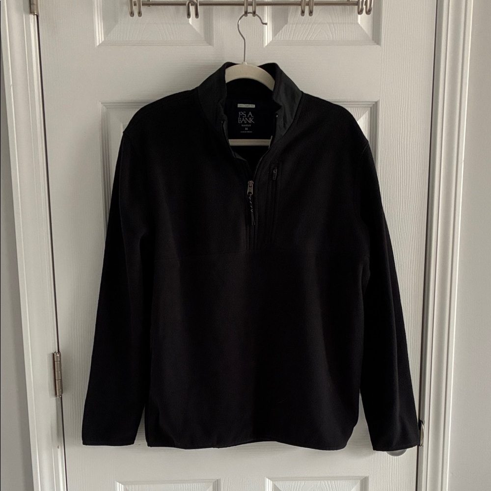 Jos. A. Bank Men's Black Zip-Up Sweater